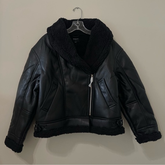 Bardot Dasha Vegan Leather Jacket In Black - Picture 7 of 10